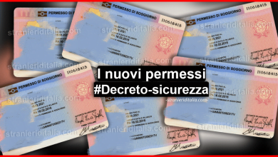 I nuovi permessi di soggiorno dopo il decreto sicurezza