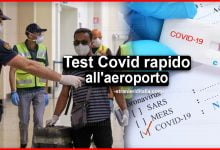 Test Covid rapido all'aeroporto per chi rientra dall'estero